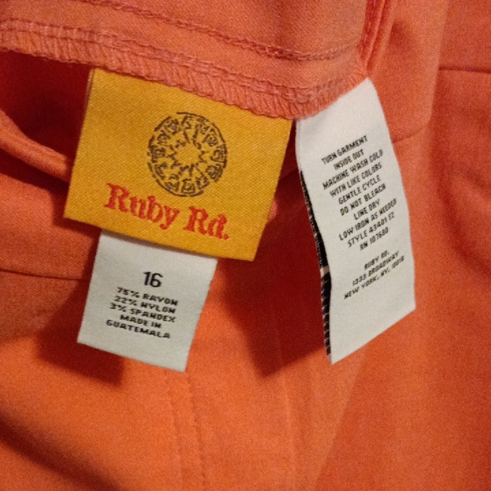 Ruby Rd. Orange Women's Bermudas - image 2